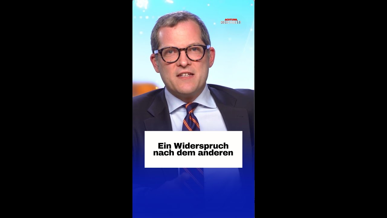 Widersprüche Bundeskanzler – Bundeskanzler Friedrich Merz am Rednerpult – widersprüchliche Aussagen zur Innen- und Wirtschaf…