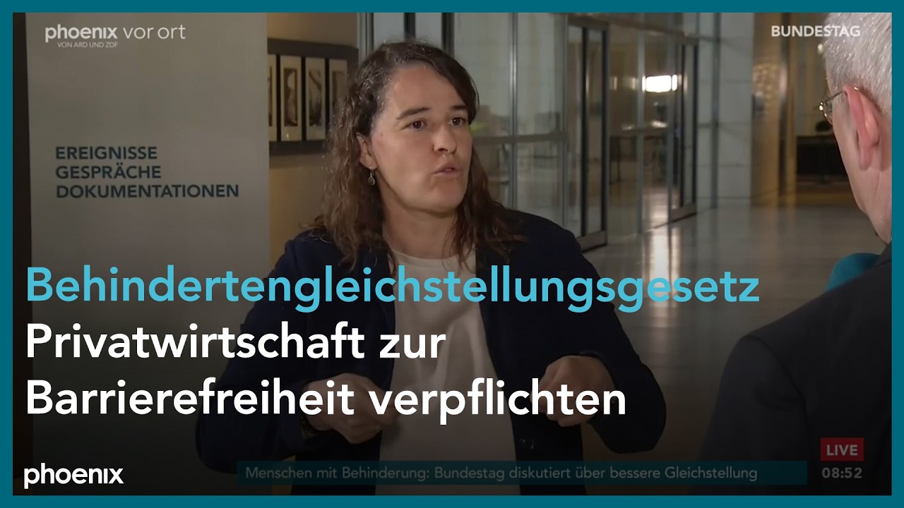 Heike Heubach, SPD-Beauftragte für Menschen mit Behinderungen, spricht im Bundestag über die Reform des Behindertengleichste…