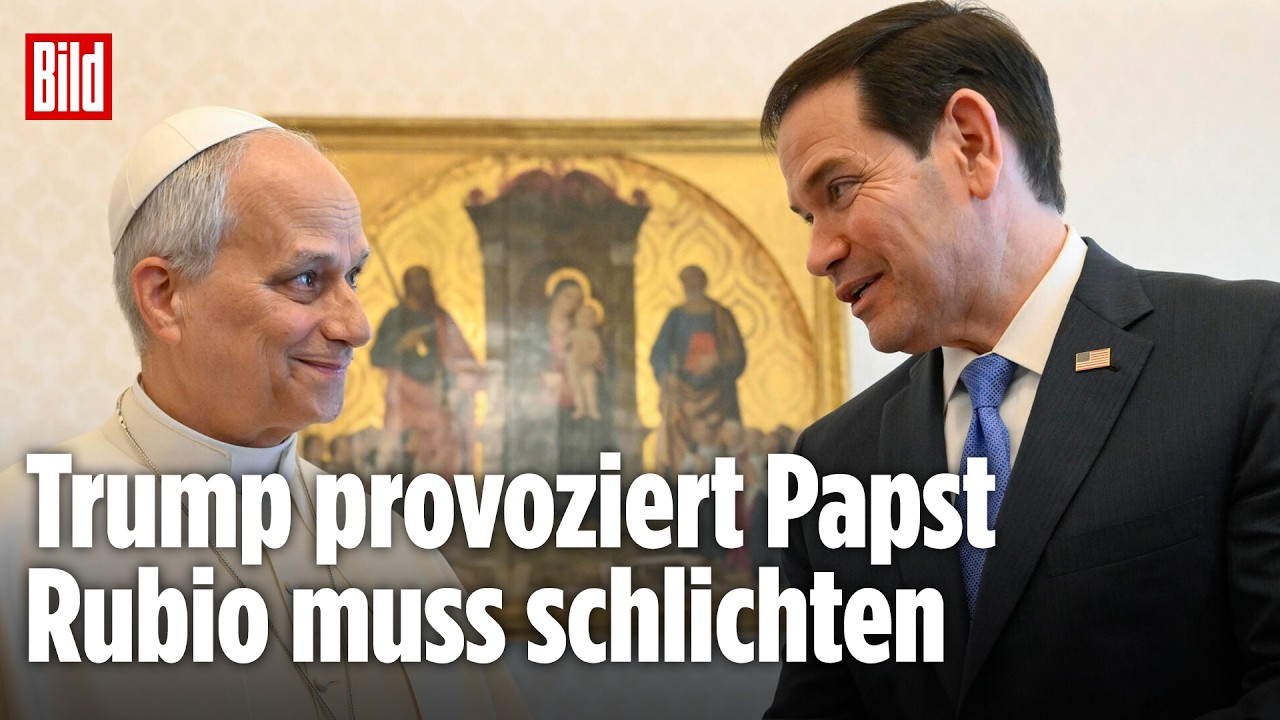 US-Außenminister Marco Rubio beim Treffen mit Papst Leo XIV. im Vatikan zur Rubio Vatikan Diplomatie