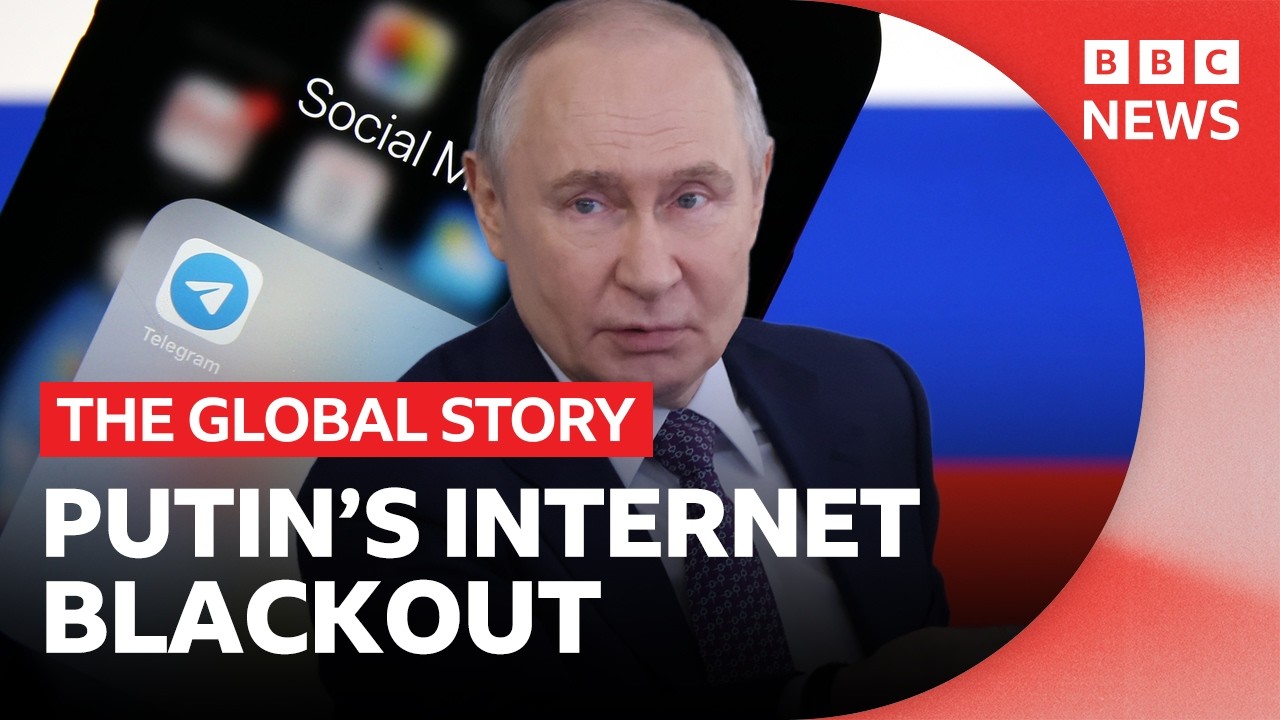 Internet-Abschottung Russland – Russische Smartphone-Nutzer stehen vor gesperrten Apps – Symbol für Russlands Internet-Absch…