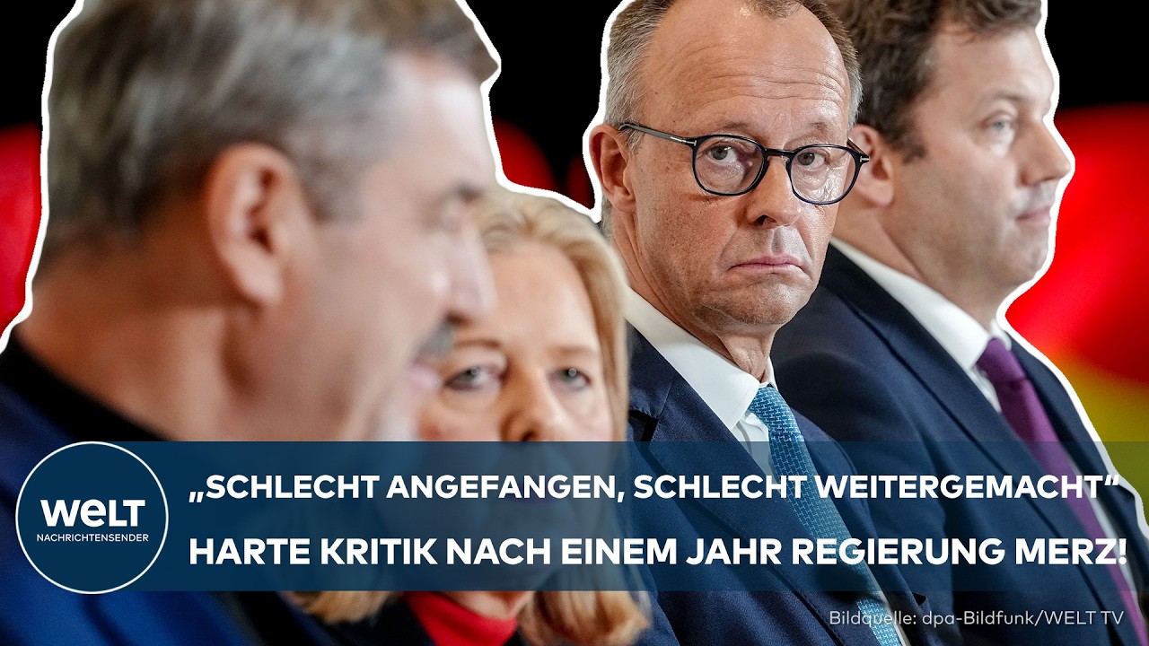 Bundeskanzler Friedrich Merz spricht vor Mitgliedern des Wirtschaftsrats der CDU – ein Jahr Merz-Regierung im Rückblick