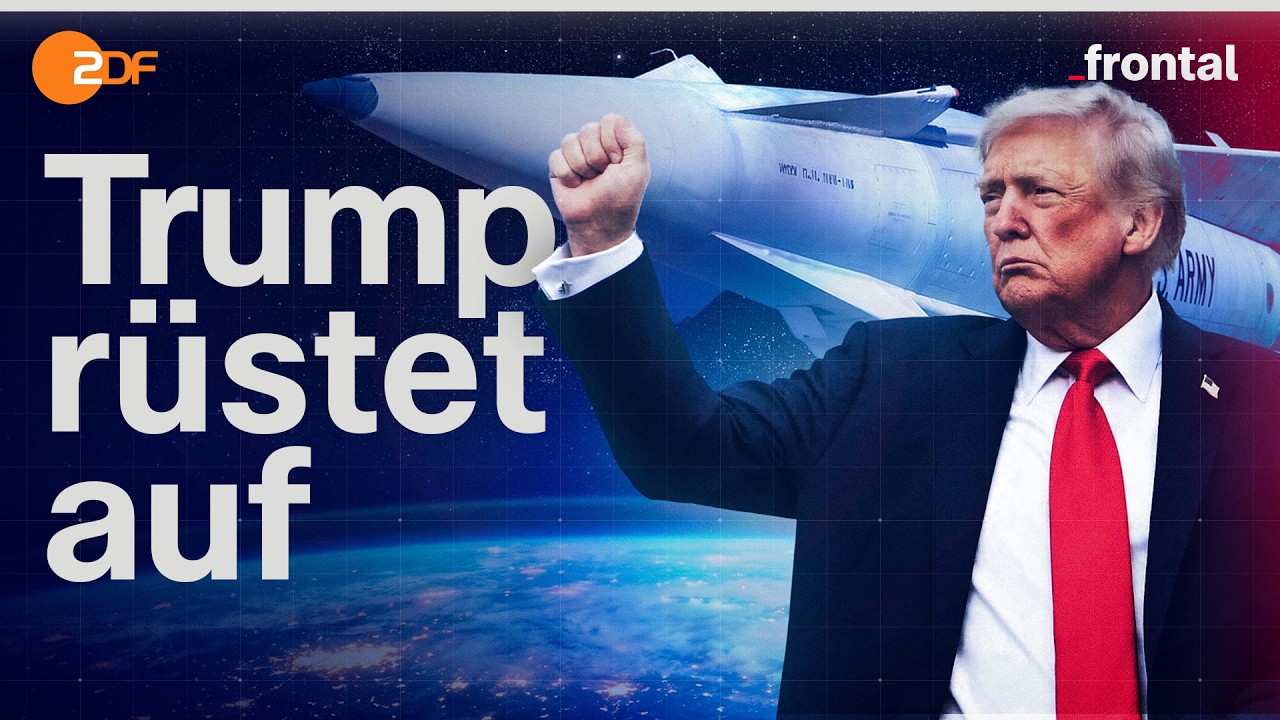 Militärsatellit im Erdorbit als Symbol für die Militarisierung des Weltraums und das globale Wettrüsten im All