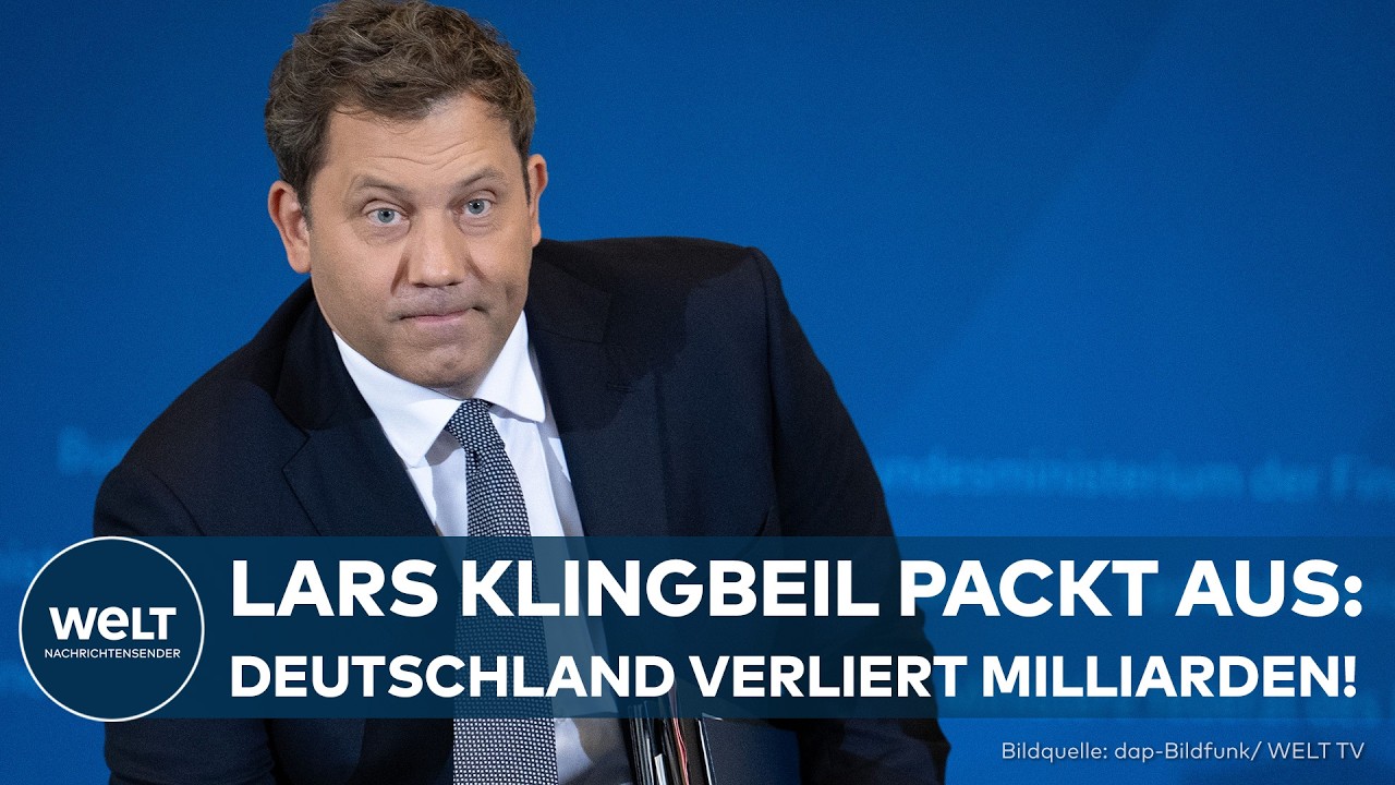 Bundesfinanzminister Lars Klingbeil präsentiert die Ergebnisse der Steuerschätzung 2026 auf einer Pressekonferenz in Berlin