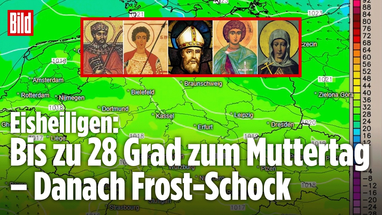 Sonniges Grillwetter in Deutschland zum Muttertag, bevor die Eisheiligen einen Kälteeinbruch bringen