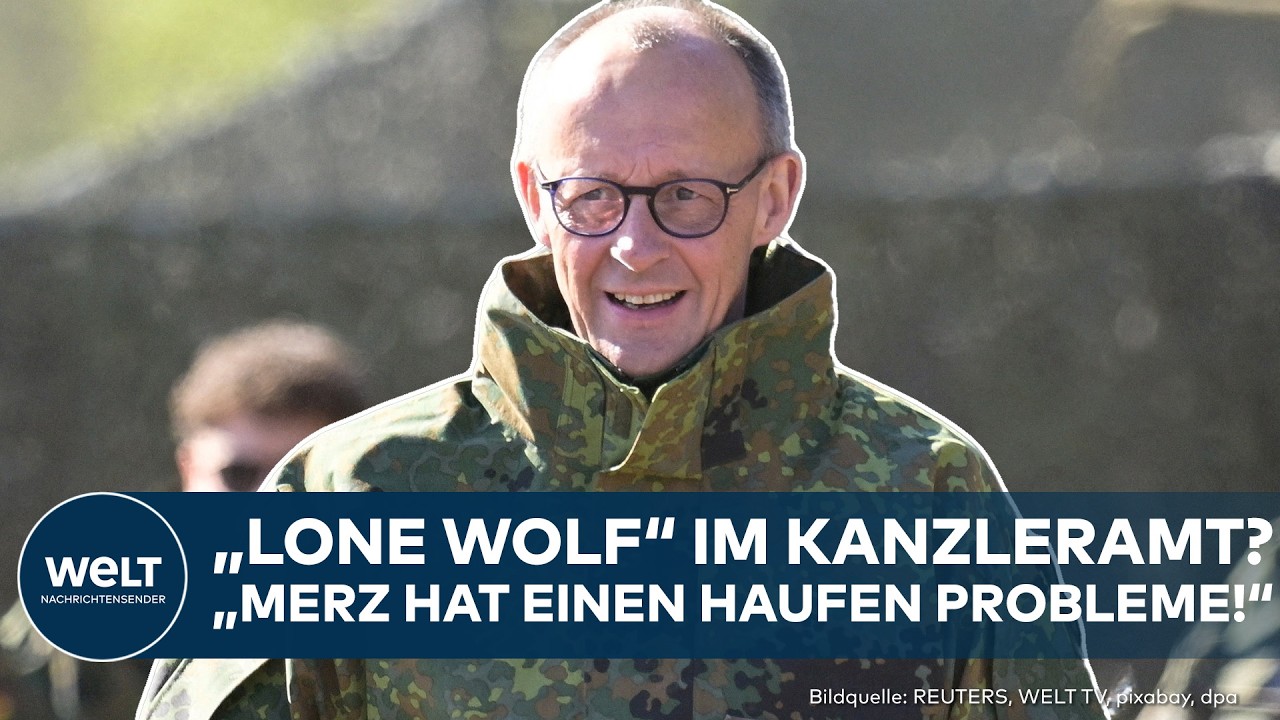 Friedrich Merz am Rednerpult im Bundestag, Koalitionsstreit und Migrationswende im Fokus