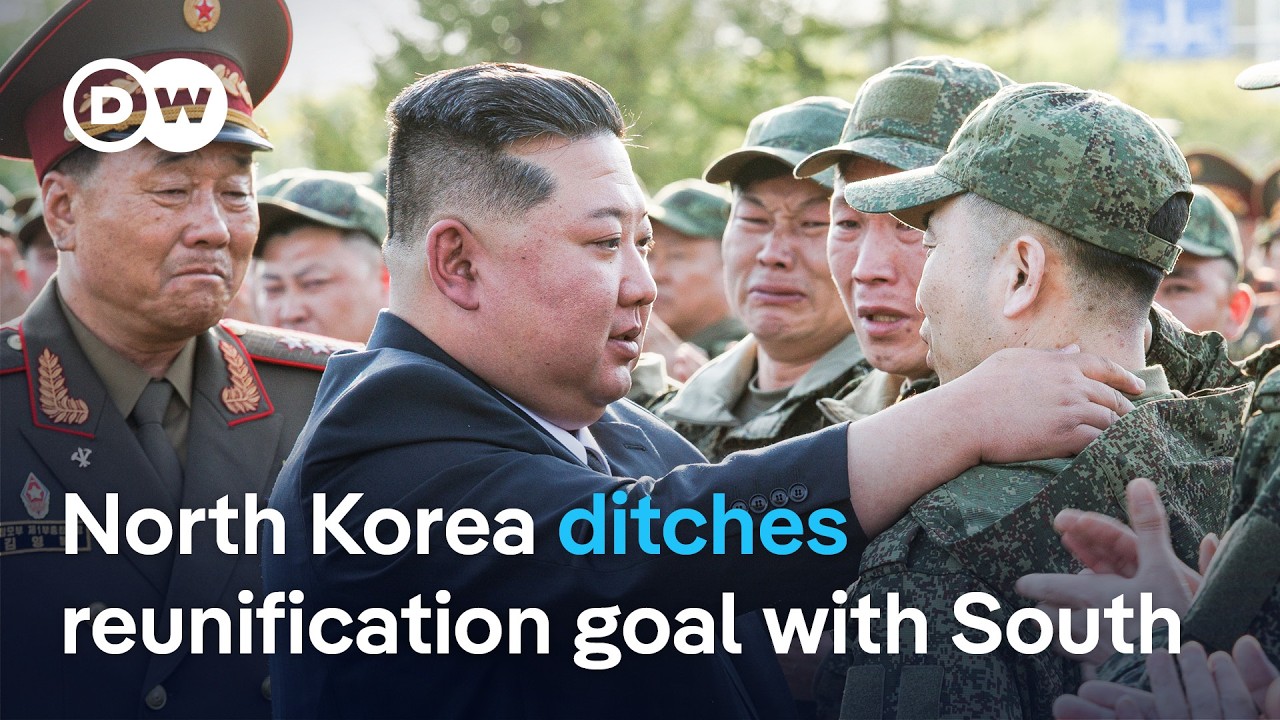 Nordkorea Wiedervereinigung – Kim Jong-un bei einer Rede, Symbol für Nordkoreas Abkehr von der Wiedervereinigung mit Südkorea