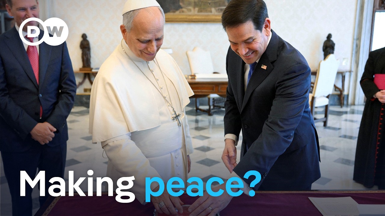Rubio Papst Leo – US-Außenminister Marco Rubio beim Treffen mit Papst Leo im Vatikan in Rom