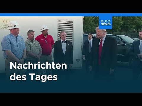 Kriegsschiff in der Straße von Hormus während des USA-Iran-Waffenstillstands unter bewölktem Himmel