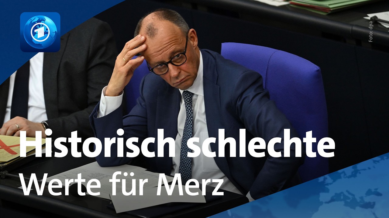 Grafik zum ARD-Deutschlandtrend zeigt AfD vor der Union – Schwarz-Rot Koalition auf Tiefstand