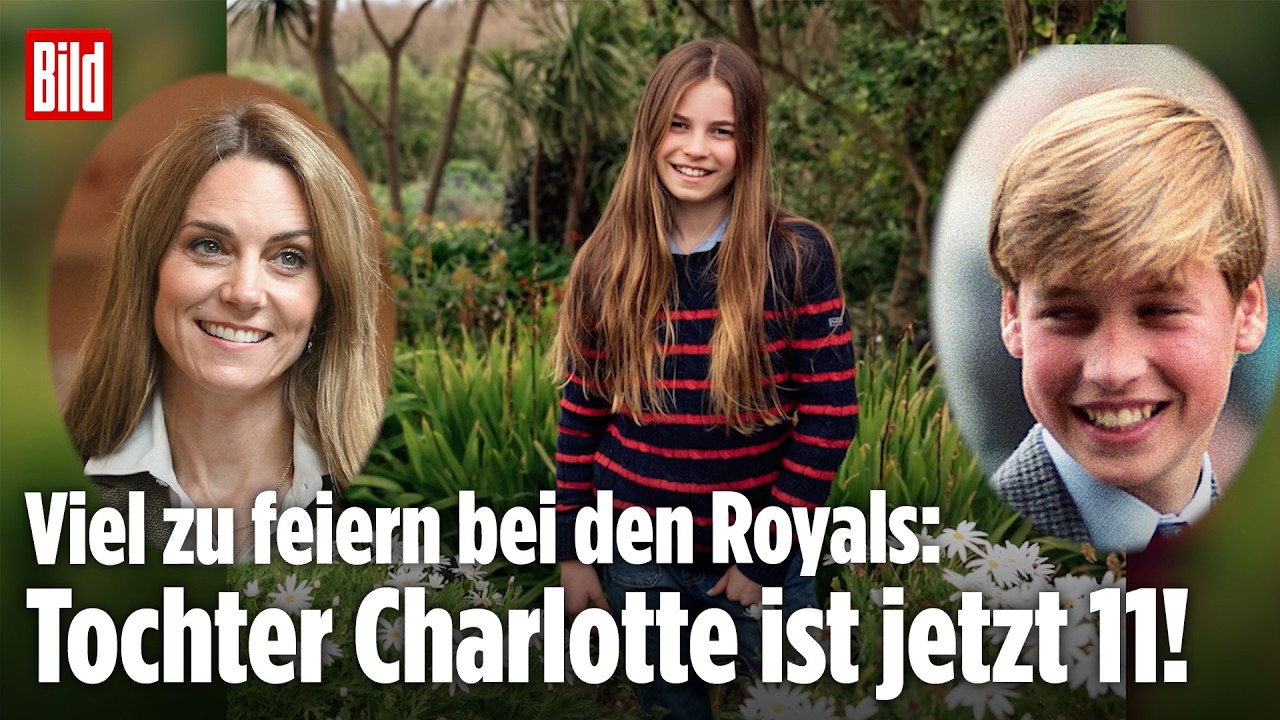 Prinzessin Charlotte Geburtstag – Prinzessin Charlotte lächelt auf ihrem offiziellen Geburtstagsfoto zum 11. Geburtstag inmi…
