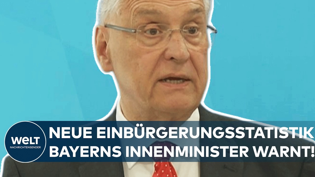 Einbürgerung Bayern – Bayerns Innenminister Joachim Herrmann bei der Vorstellung der Einbürgerungsstatistik 2025 in Bayern