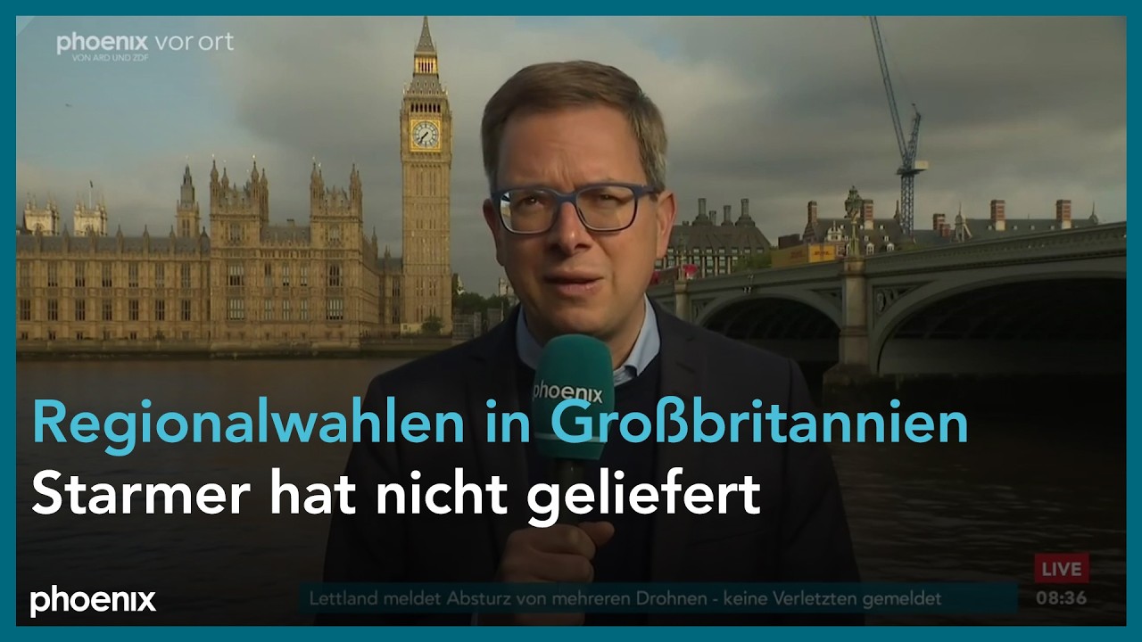 Regionalwahlen Großbritannien – Wahlplakate zur Regionalwahl in Großbritannien, Labour und Reform UK im Fokus