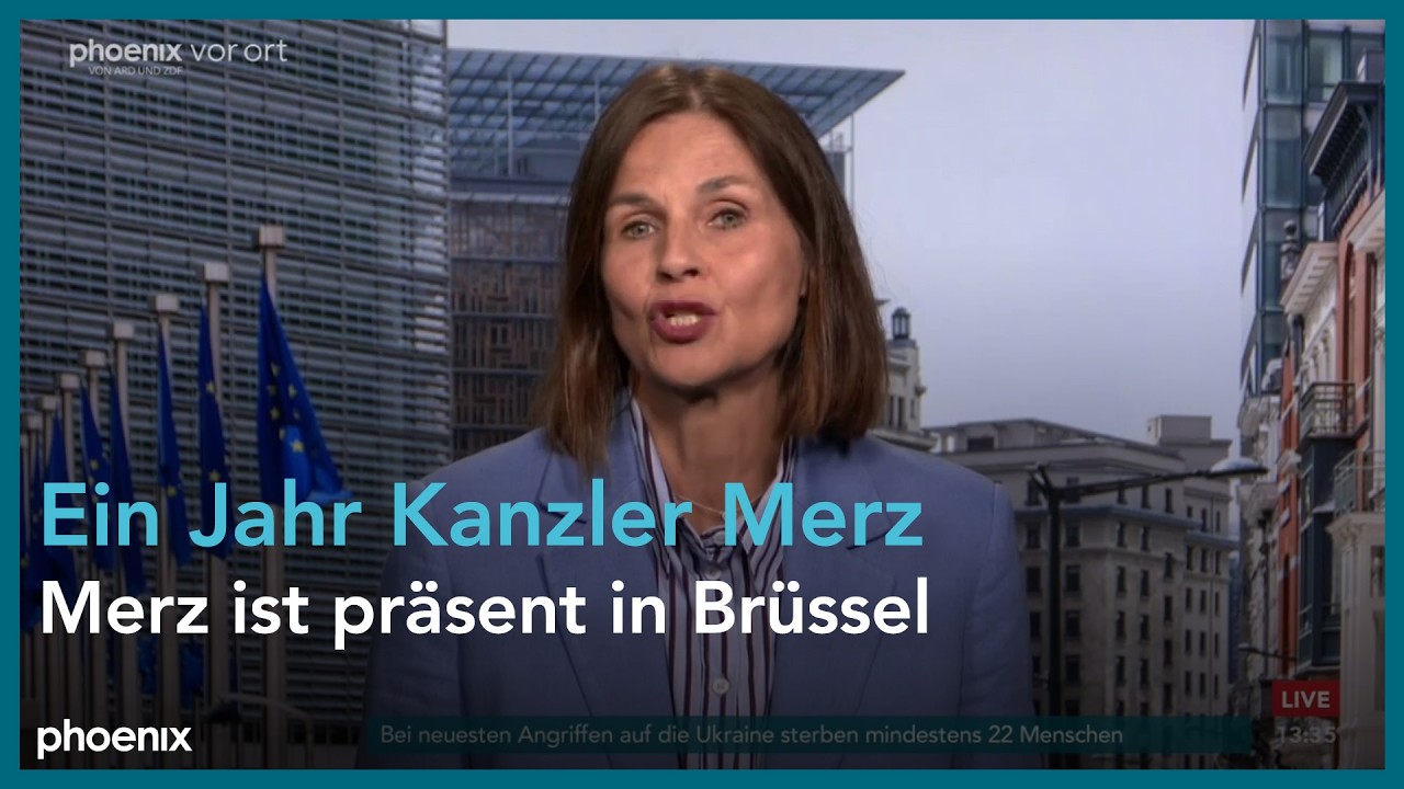 Kanzlerschaft Merz Europa – Friedrich Merz beim EU-Gipfel in Brüssel, symbolisch für die Kanzlerschaft Merz und Europas Erwa…