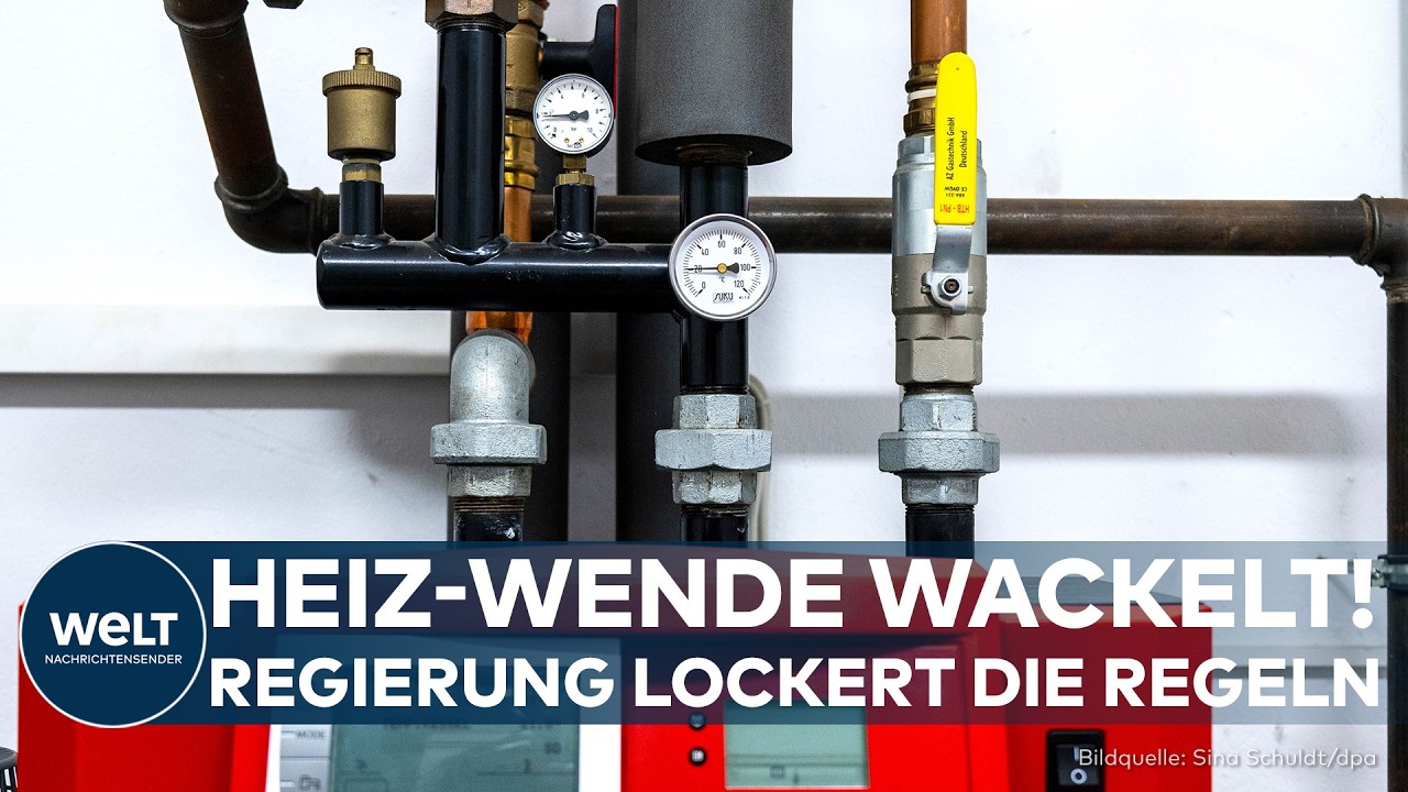 Gasheizung in einem deutschen Keller – das neue Heizungsgesetz erlaubt Öl und Gas weiterhin