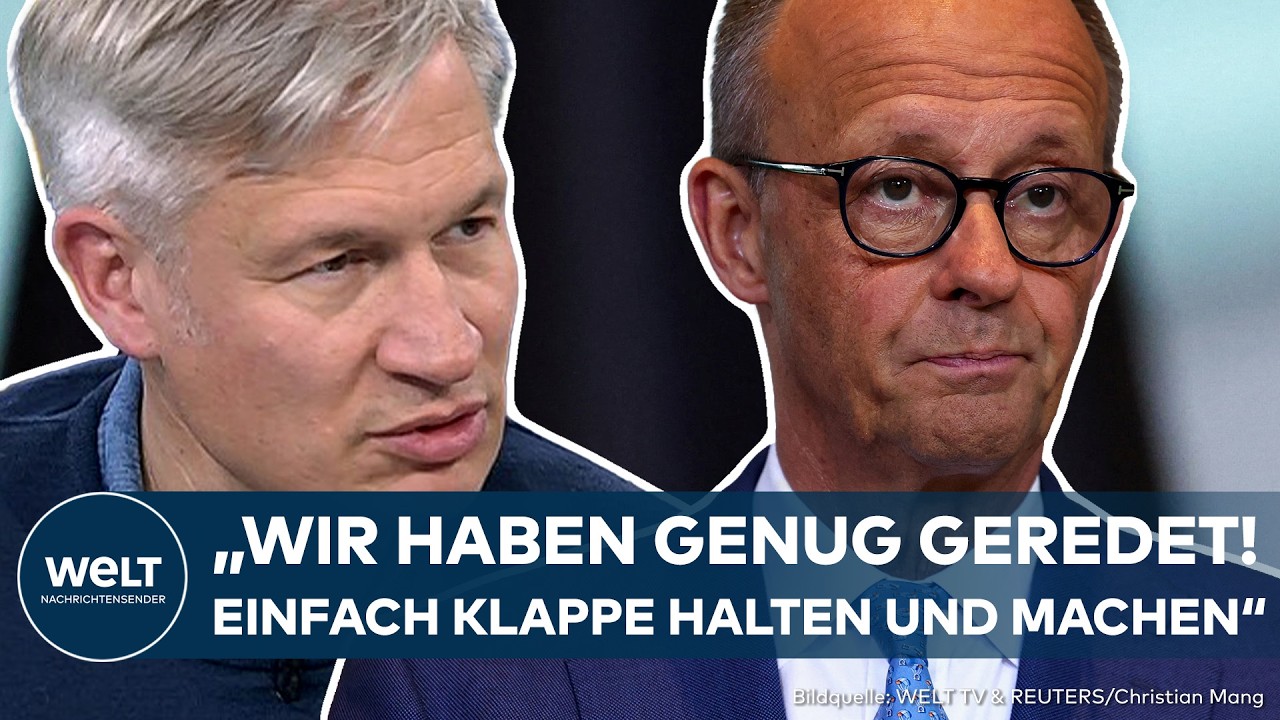 Bundeskanzler Friedrich Merz am Rednerpult im Bundestag – Schwarz-Rot Koalition unter Druck