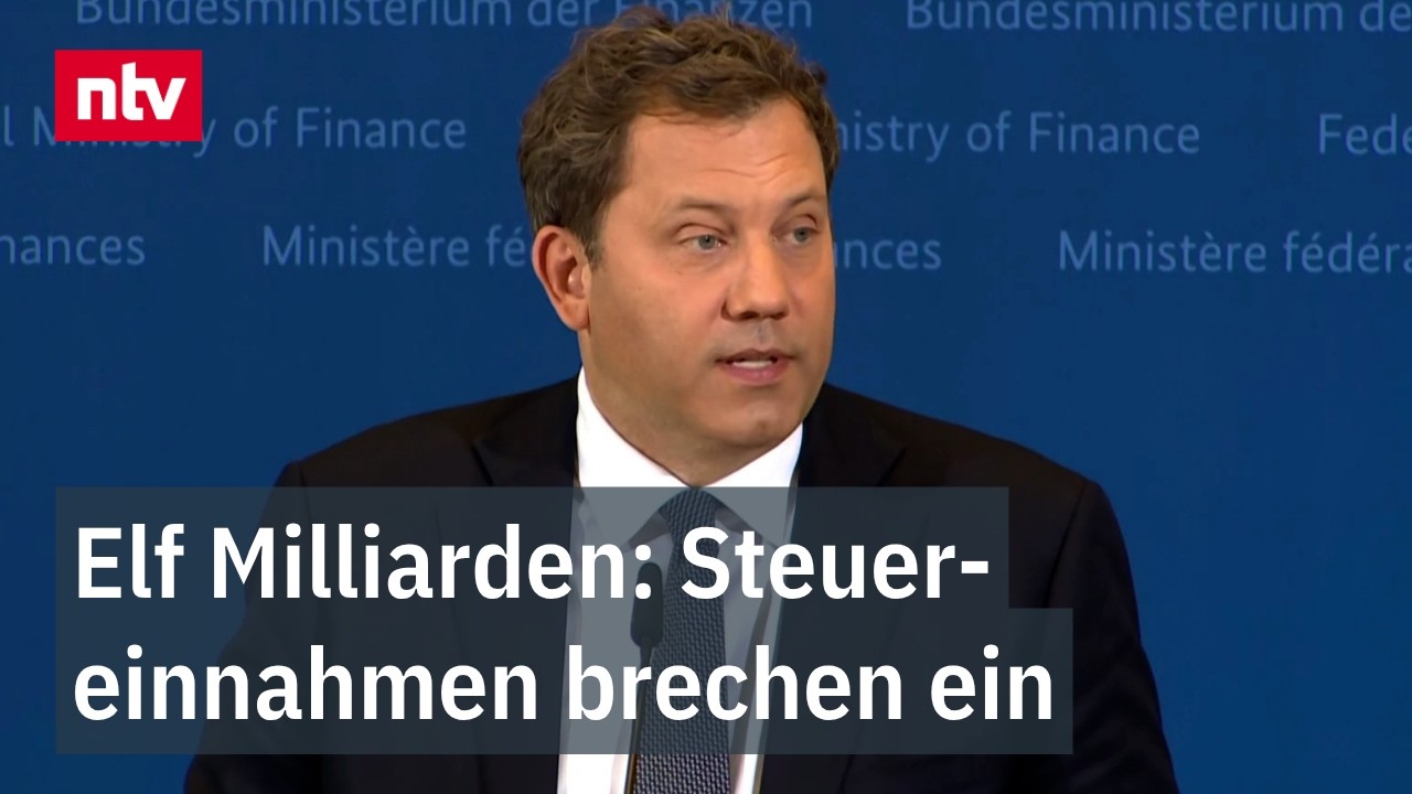 Bundesfinanzminister Lars Klingbeil präsentiert die Ergebnisse der Steuerschätzung 2026 bei einer Pressekonferenz