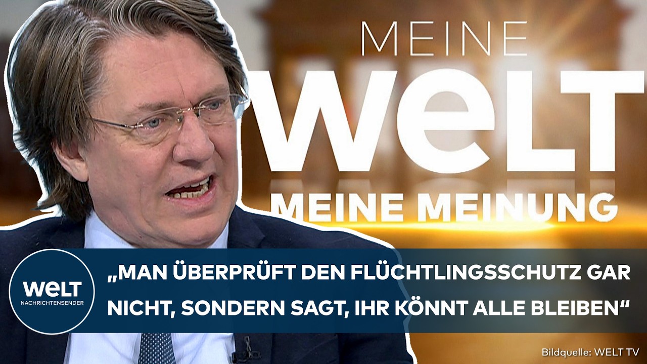 Gunnar Schupelius im Studio bei WELT zum Thema Migrationswende und Abschiebepolitik in Deutschland