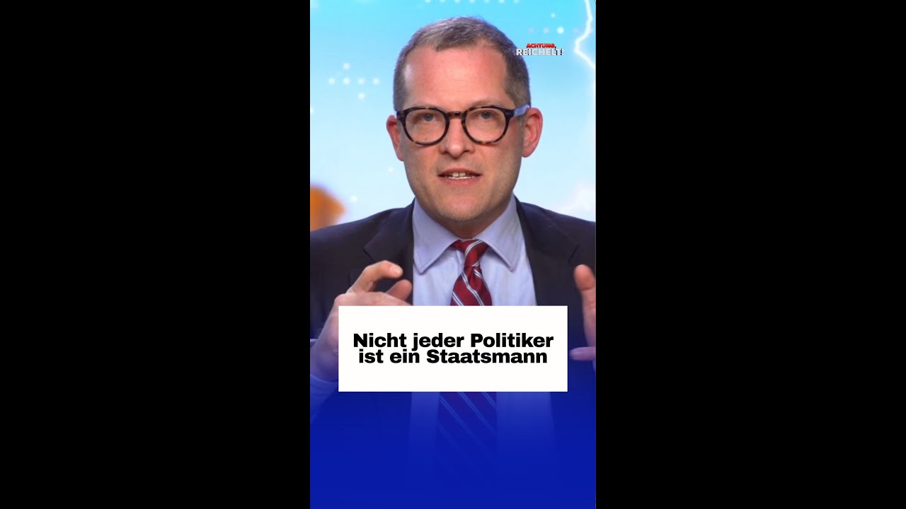 Porträt eines nachdenklichen Staatsmannes am Rednerpult – Symbol für politische Führungsstärke und historische Größe