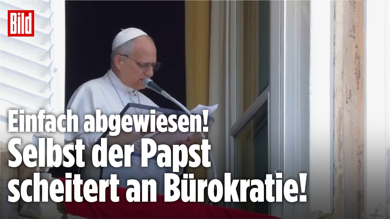 Papst Leo XIV. in weißem Gewand – seine Anfrage bei einer US-amerikanischen Bank sorgt für Aufsehen