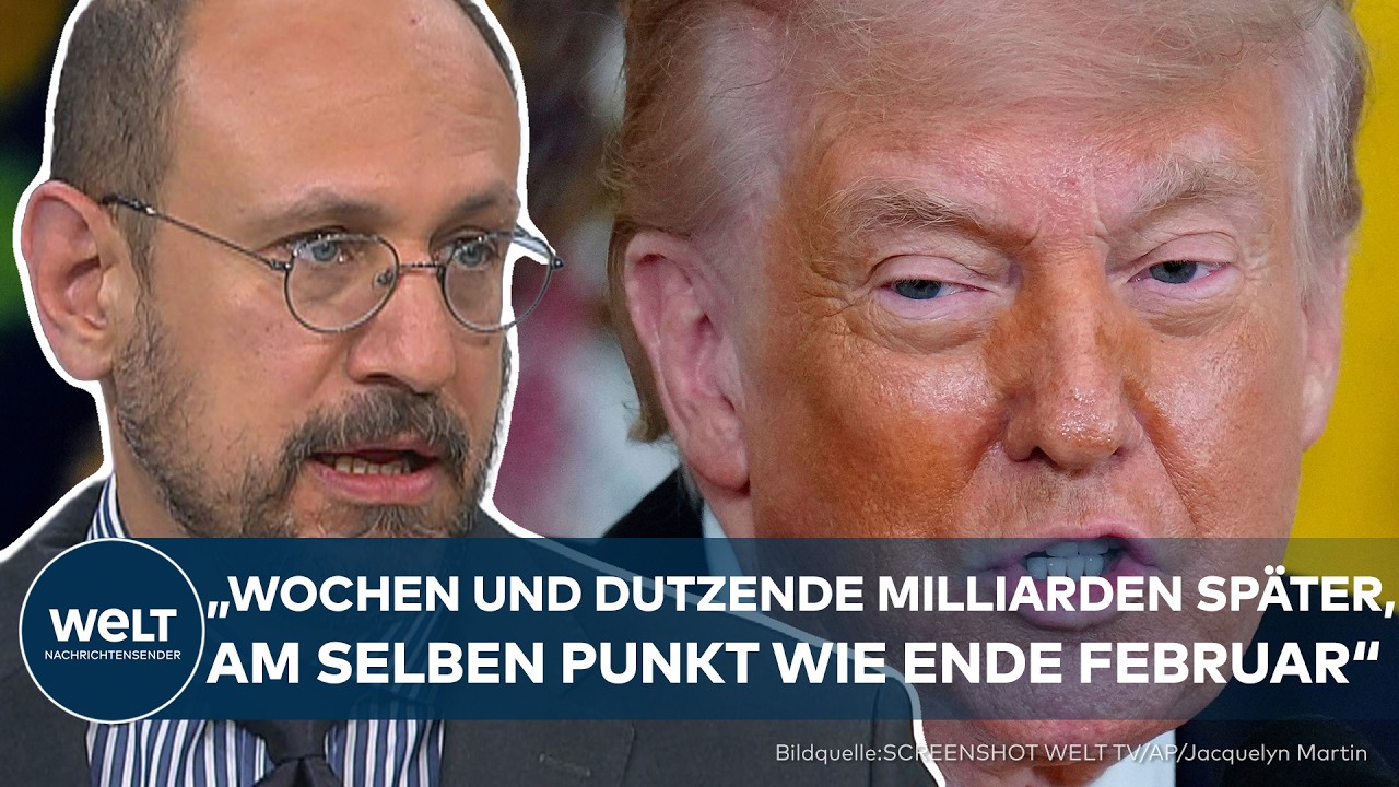 Donald Trump spricht über einen möglichen Iran-Deal bei einer Pressekonferenz im Weißen Haus