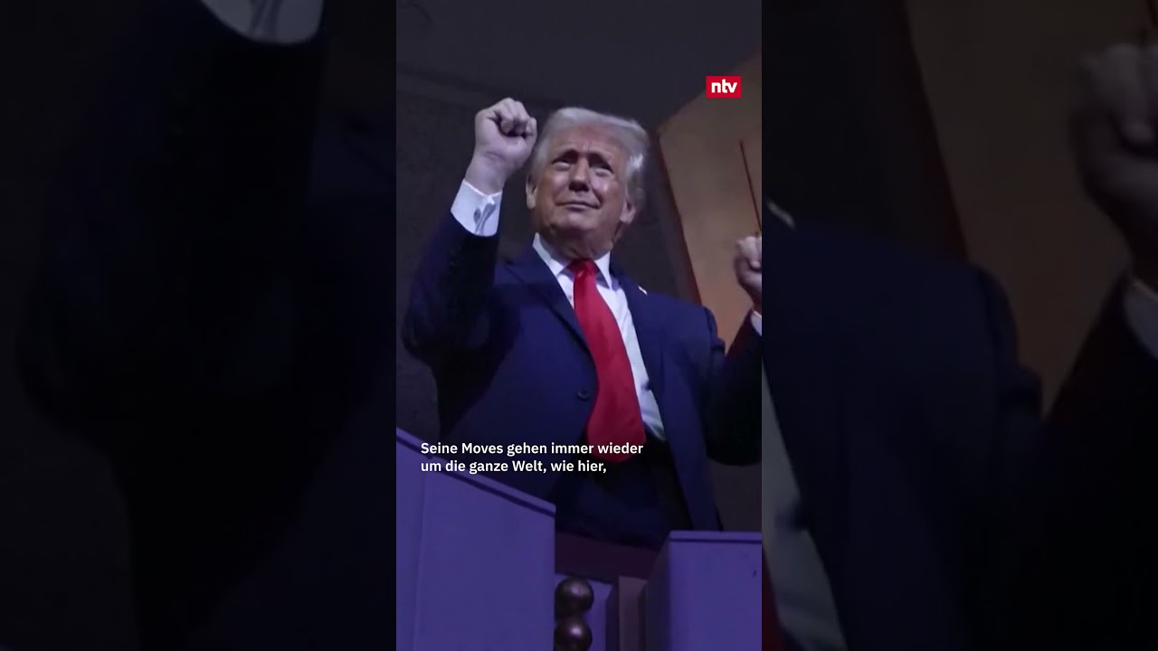 Trump tanzt – Donald Trump zeigt Schülerinnen und Schülern seine Tanzmoves auf dem Südrasen des Weißen Hauses