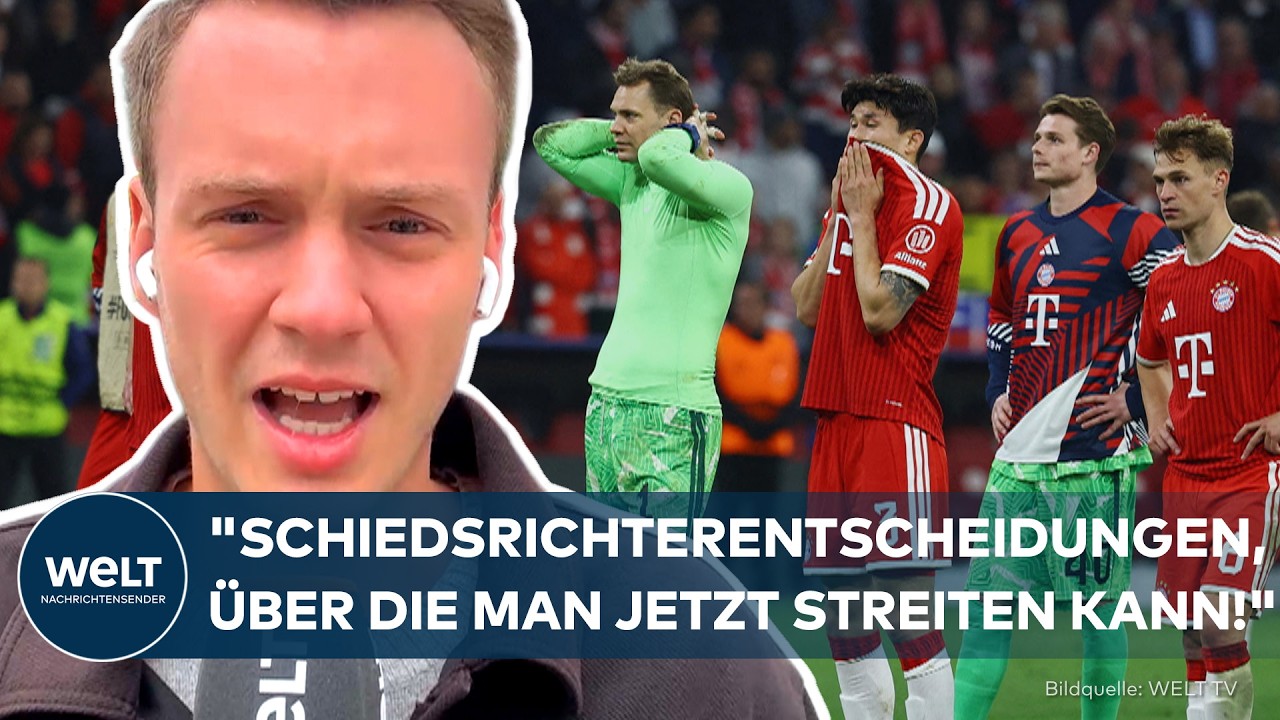 Champions League – FC Bayern München Spieler enttäuscht nach dem Champions-League-Aus gegen Paris Saint-Germain in der Allia…
