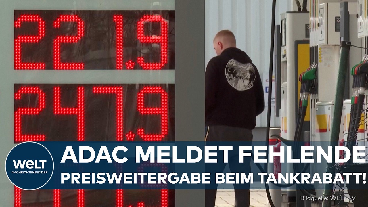 Zapfsäule an einer deutschen Tankstelle – Tankrabatt sorgt für Streit über Weitergabe der Entlastung