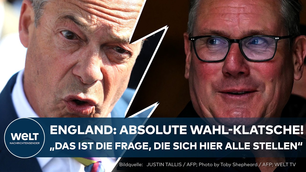Regionalwahlen Großbritannien – Nigel Farage feiert den Erfolg von Reform UK bei den Regionalwahlen in Großbritannien, währe…