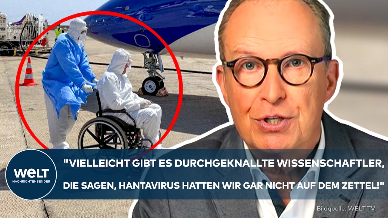 Medizinisches Personal in Schutzausrüstung untersucht eine Patientin auf das Hantavirus nach Schiffsausbruch