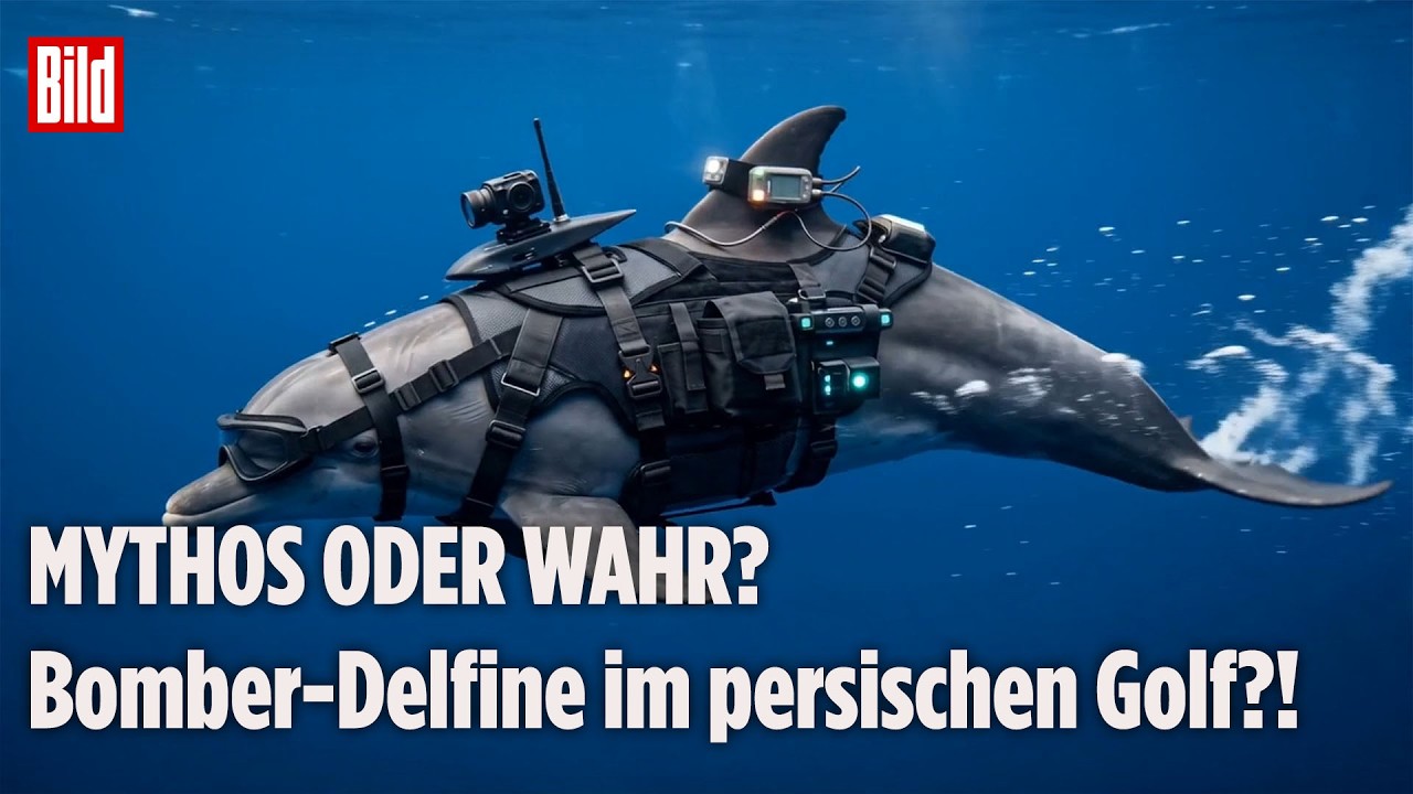 Delfin schwimmt unter Wasser – Symbol für den Mythos des Kamikaze-Delfins im Militäreinsatz