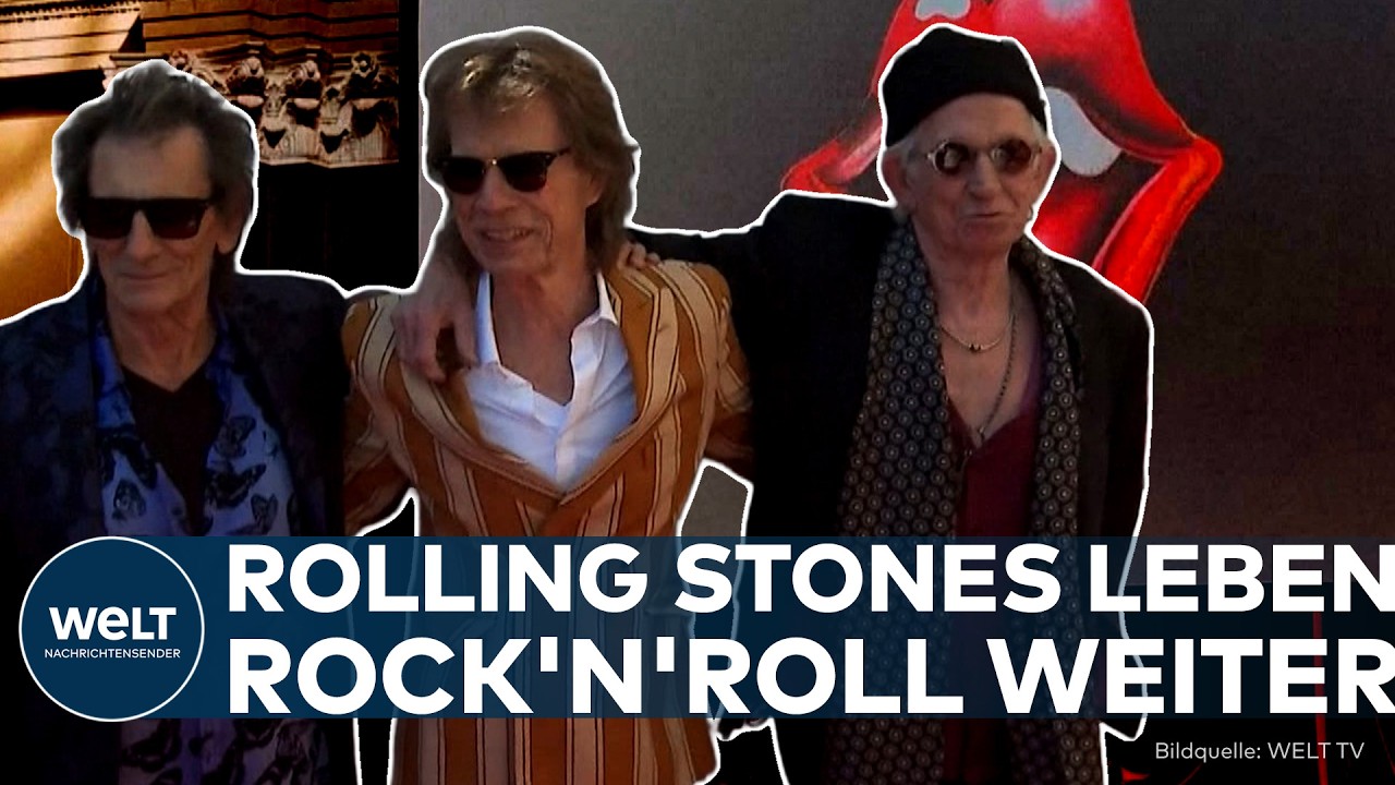 Mick Jagger, Keith Richards und Ron Wood präsentieren das neue Rolling Stones Album Foreign Tongues in Brooklyn