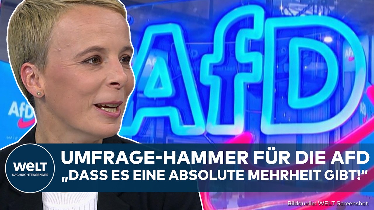 AfD Sachsen-Anhalt – AfD-Wahlplakat in Sachsen-Anhalt – Umfragen zeigen mögliche absolute Mehrheit für die AfD
