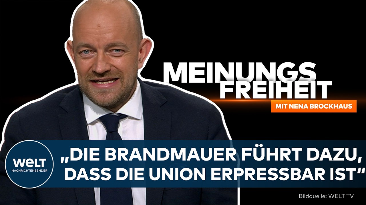 Friedrich Merz am Rednerpult des Bundestages – Debatte über die Brandmauer CDU gegenüber der AfD