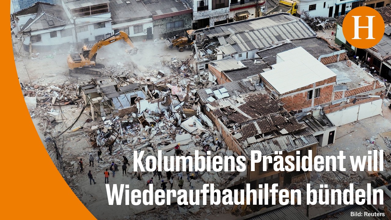 Erdbeben Kolumbien – Zerstörte Gebäude in Kolumbien nach dem Erdbeben der Stärke 7,4 im Kaffeegürtel