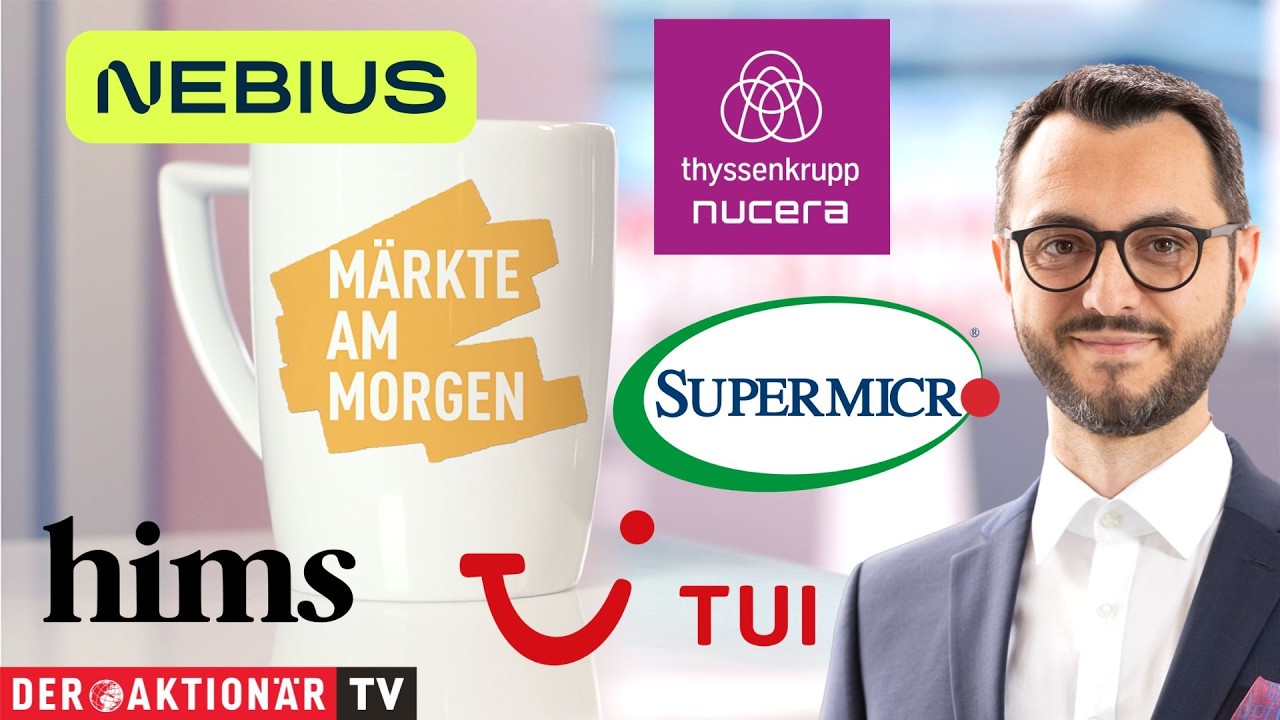 Börsenhändler beobachtet Kurse am Morgen – Märkte am Morgen mit DAX-Rekordhoch und Einzelwerten im Fokus