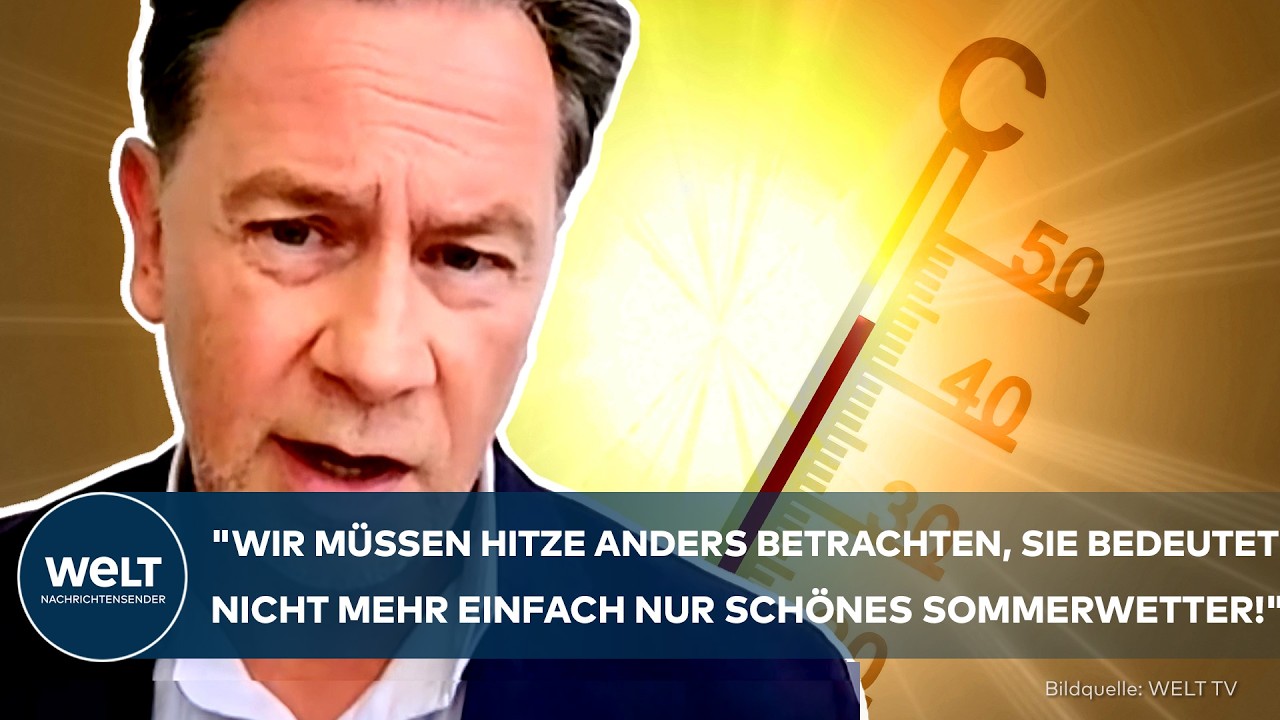 Hitzetote 2026 – Leere, von der Sonne aufgeheizte Straße im Ruhrgebiet während der Hitzewelle 2026 – Hitzetote in Deutschlan…