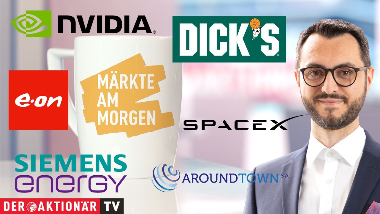 Nvidia-Logo auf einem Chip-Wafer, Fokus auf Nvidia Quartalszahlen und Börsenkurs