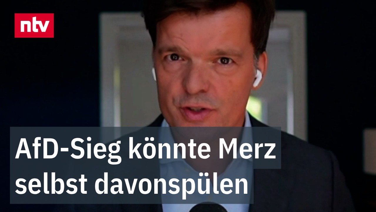 Friedrich Merz und AfD-Plakate zur Landtagswahl Sachsen-Anhalt – CDU unter Druck