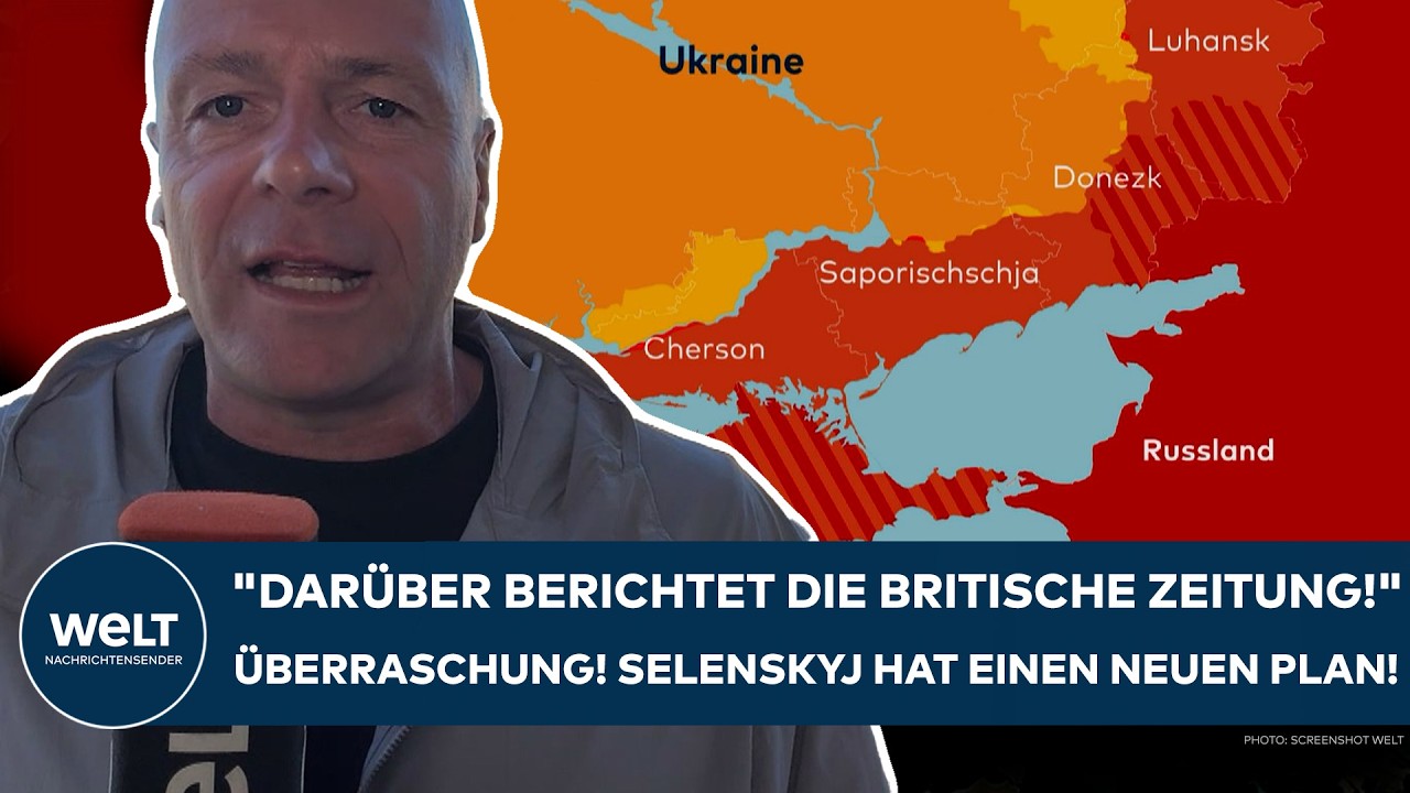 Selenskyj Friedensplan – Wolodymyr Selenskyj bei einer Pressekonferenz – ukrainischer Präsident stellt Friedensplan mit Puff…