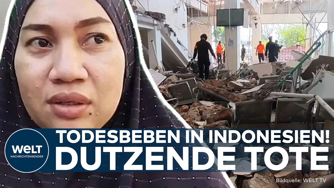 Erdbeben Flores – Zerstörtes Krankenhaus in Maumere auf der indonesischen Insel Flores nach dem Erdbeben der Stärke 7,7