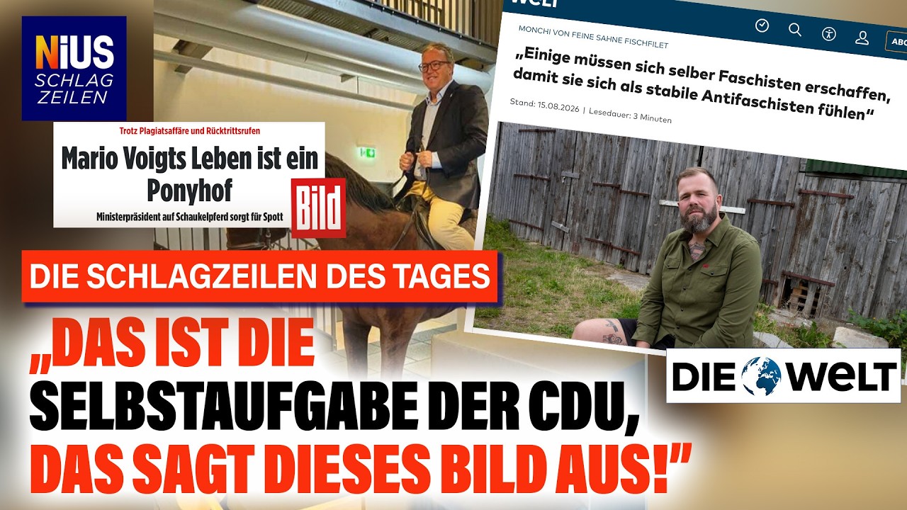 Mario Voigt auf einem Schaukelpferd im Museum in Ohrdruf – Symbol der politischen Krise des Thüringer Ministerpräsidenten