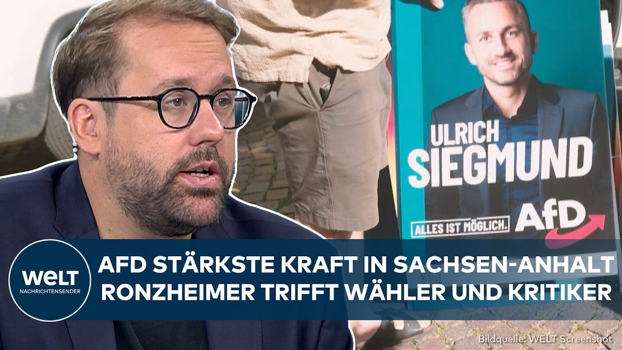 AfD Sachsen-Anhalt – Paul Ronzheimer im Gespräch mit AfD-Wählern in Sachsen-Anhalt kurz vor der Landtagswahl