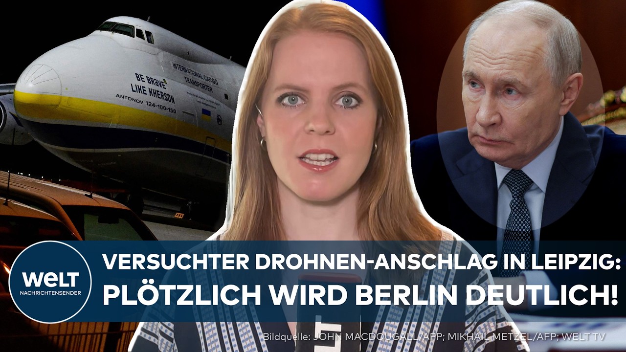 Drohnenanschlag Leipzig – Sicherheitskräfte am Flughafen Leipzig-Halle nach dem versuchten Drohnenanschlag mit Sprengstoff