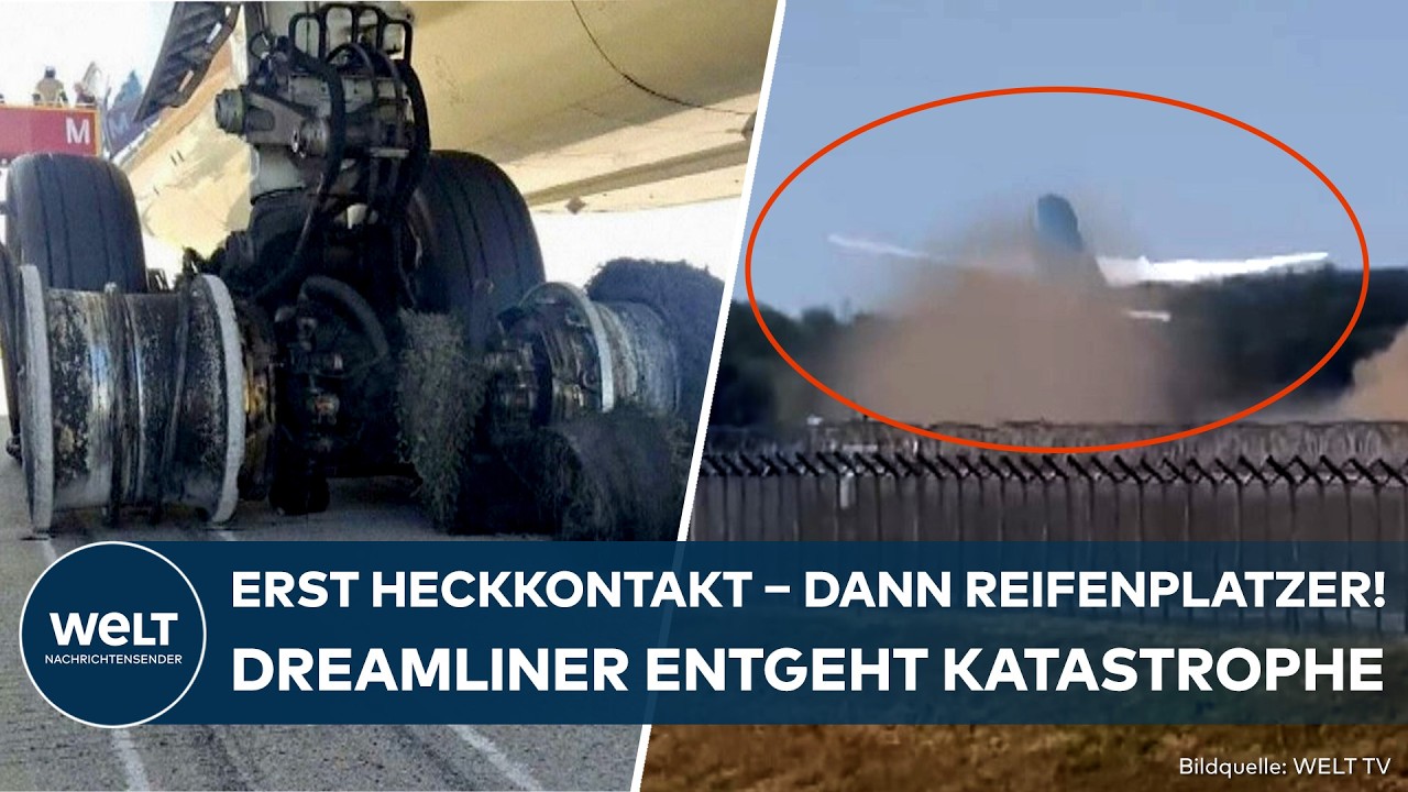 Boeing Dreamliner Zwischenfall – Boeing 787 Dreamliner der Vietnam Airlines auf der Startbahn des Flughafens München – Zwisc…