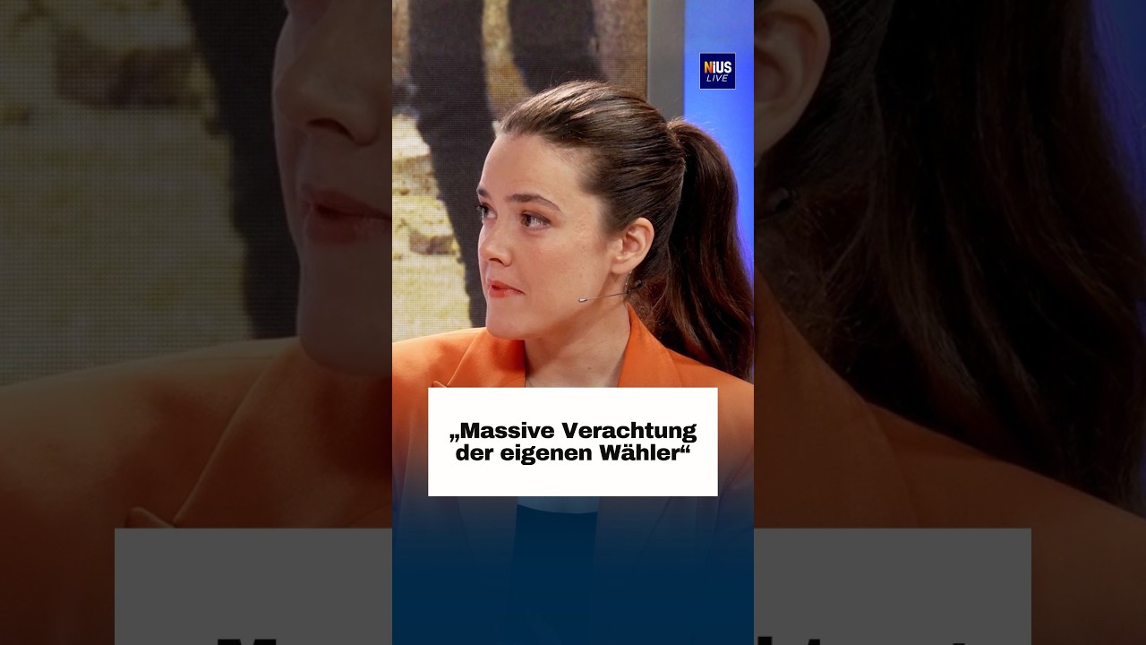 Politikerin am Rednerpult im Bundestag – Symbol für Wählerverachtung und Verschuldungsdebatte