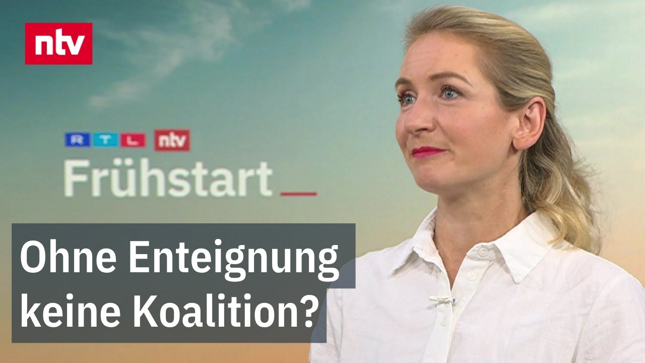Enteignung Wohnkonzerne – Ines Schwerdtner, Vorsitzende der Berliner Linken, fordert Enteignung von Wohnkonzernen zur Bekämp…