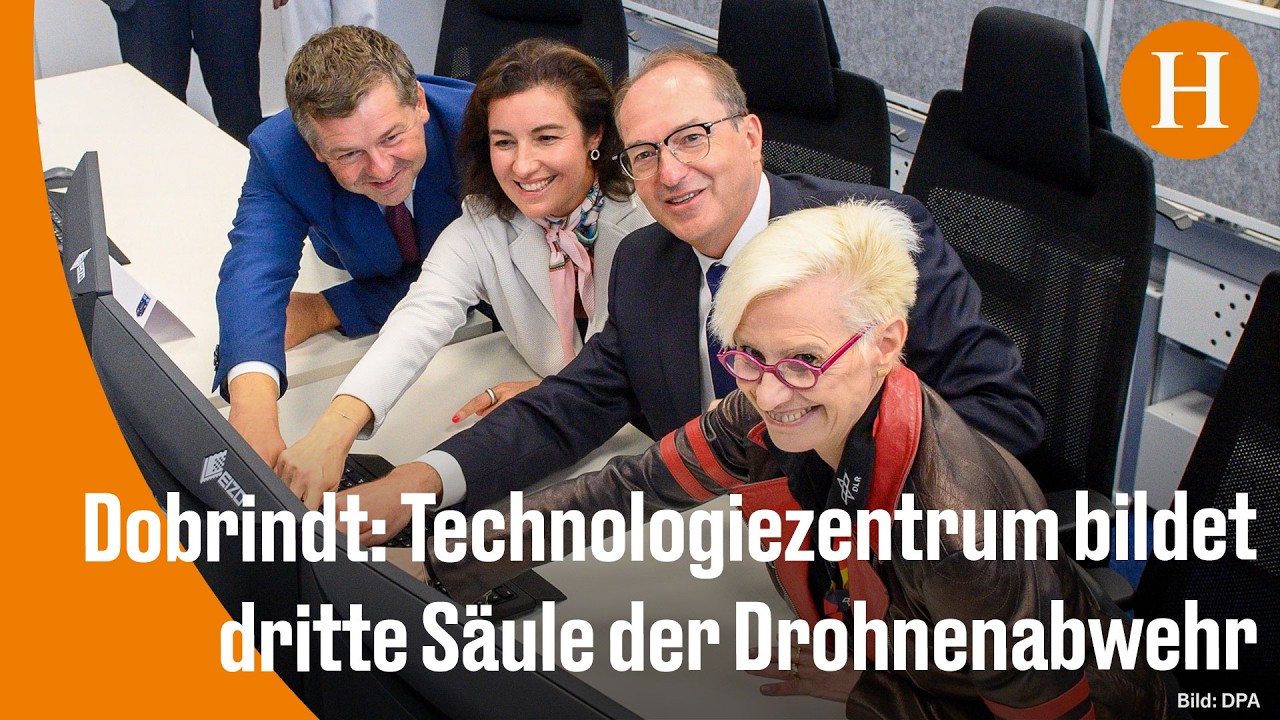 Eröffnung des Technologiezentrums Drohnensicherheit in Cochstedt mit Bundesinnenminister und DLR-Vertretern