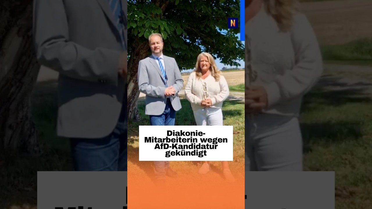 AfD-Kandidatur Kündigung – Hospiz-Eingang mit Diakonie-Logo – Mitarbeiterin verlor Job wegen AfD-Kandidatur in Friesland