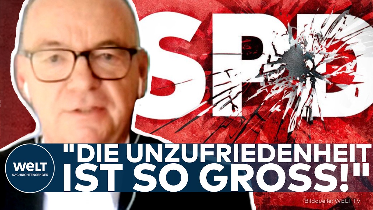 SPD-Parteitag mit Parteilogo im Hintergrund – Doppelspitze in der SPD-Krise unter Druck