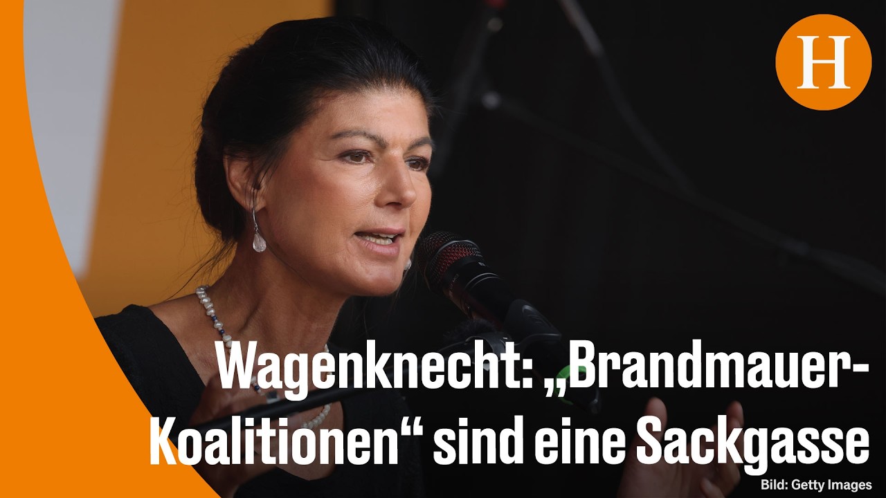 BSW Sachsen-Anhalt – Sahra Wagenknecht beim BSW-Wahlkampf zur Landtagswahl in Sachsen-Anhalt vor Publikum